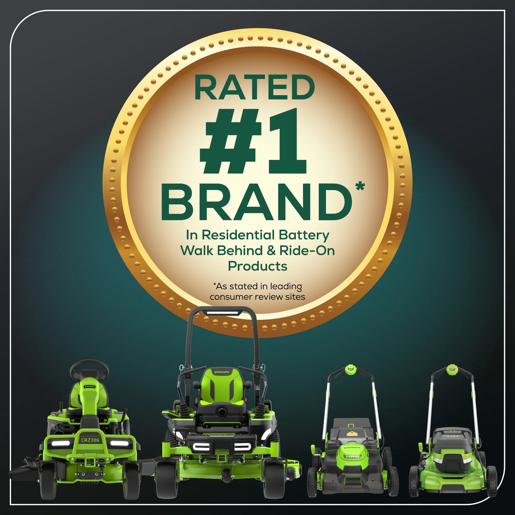 GREENWORKS 60V MaximusZ Zero Turn Electric Riding Mower with 20.0Ah Battery & Wall-Mounted Rapid Charger Kit - 54" Cut 7405007AU - FREE REDEMPTION KIT
