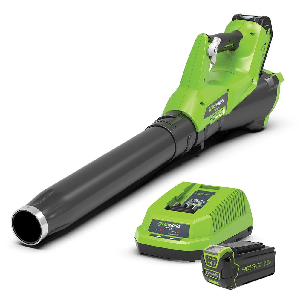 GREENWORKS 40V Axial Blower 4.0Ah Battery & Charger Kit 2400807AU-Kit-4