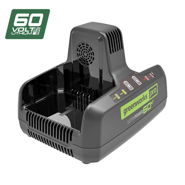 GREENWORKS 60V Pro Dual Port Rapid Charger (10A) 2941207AU Power Mowers