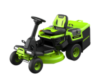 Load image into Gallery viewer, GREENWORKS 60V Lawn Tractor Rear Catcher Electric Riding Mower with 2x4.0Ah/2x8.0Ah Batteries & Wall-Mounted Rapid Charger Kit - 30" Cut 7404907AU  - FREE REDEMPTION KIT