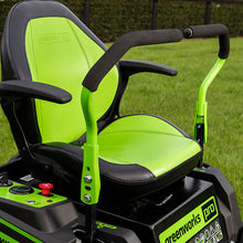 Load image into Gallery viewer, GREENWORKS 60V Pro Electric Zero Turn Mower with 8.0Ah Battery & Dual Rapid Charger Kit - 42" Cut 7400807AU - FREE REDEMPTION KIT