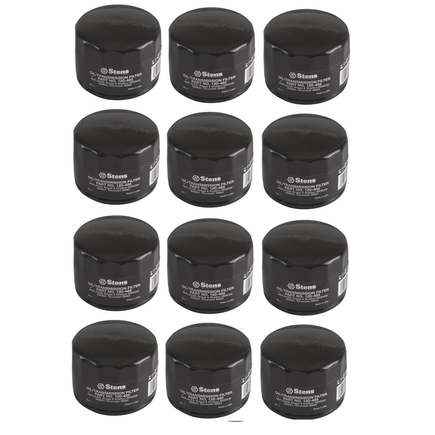 Briggs & Stratton Extended Life Series (Short) Oil Filter Set of (12) 696854