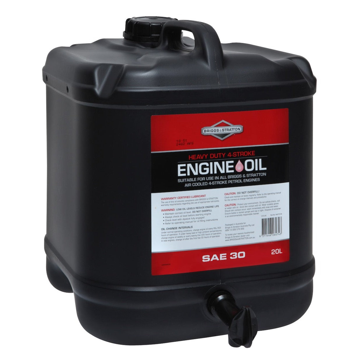 Briggs & Stratton SAE30 4Stroke Oil 20L Power Mowers