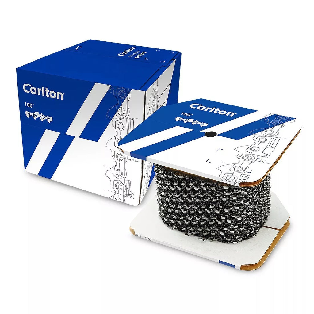 CARLTON® Saw Chain Loop .325" .050" Semi-Chisel K1C 100ft Bulk Roll