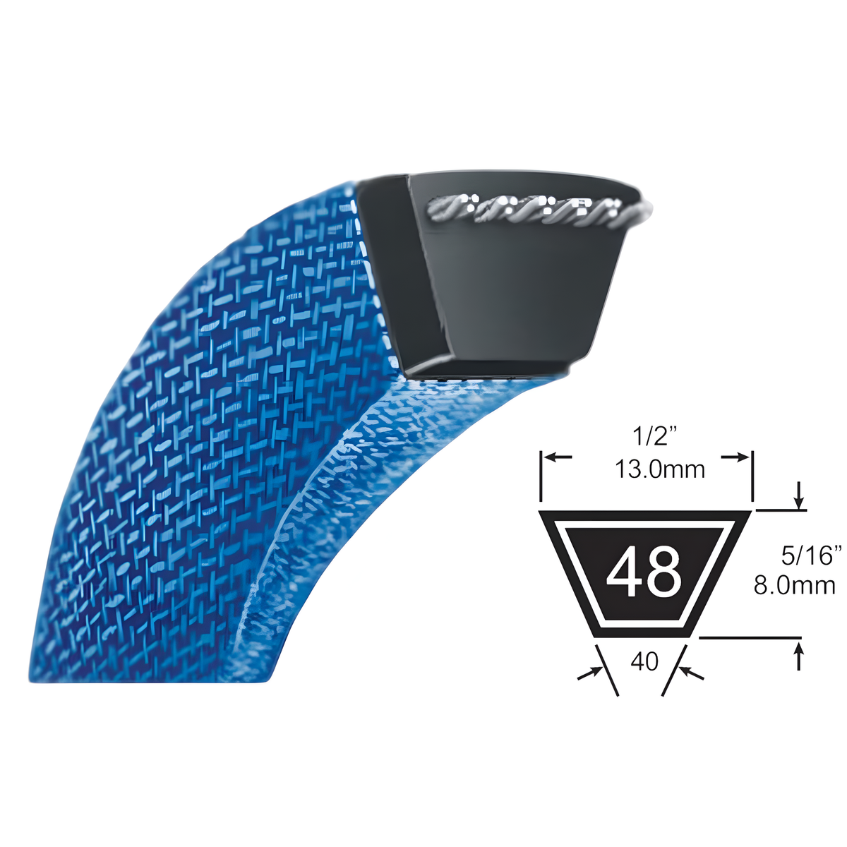 D&D DURA-Extreme 3VX550/02 Correa Trapezoidal Con