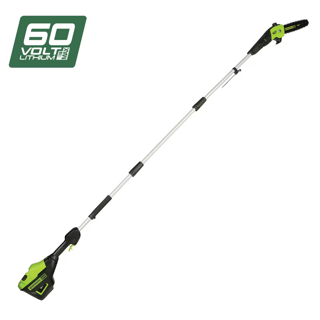GREENWORKS 60V Pro Pole Pruner Saw (10" Bar) 4.2m 4.0Ah Battery & Charger Kit 1401707AU