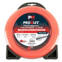 Load image into Gallery viewer, PowerMowers provides professional lawn &amp; garden products that prioritises cutting-edge performance &amp; user-safety. GA PROCORE® Trimmer Line Round Orange (3.00mm/0.120&quot;) 28M Donut OMK561512