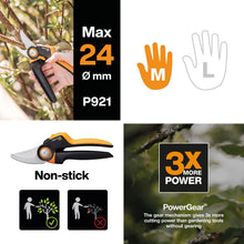 Load image into Gallery viewer, Fiskars P921 PowerGear X-Series Medium 26mm Precision Hand Garden Pruning Shears JM1533