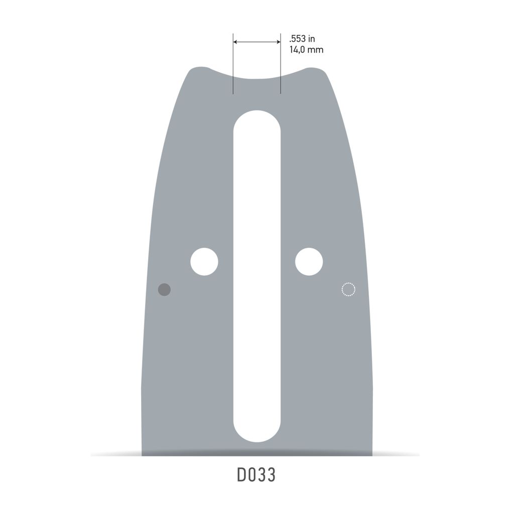 Oregon Chainsaw 20" Guide Bar 3/8" .058" D033 Mount RSN PowerCut™ 208RNDD033