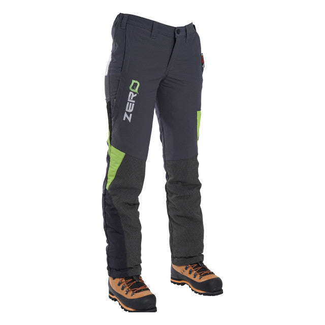 Clogger Zero Gen2 Light and Cool Women's Chainsaw Pants - Grey/Green
