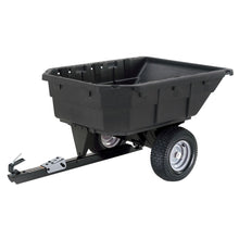 Load image into Gallery viewer, PowerMowers provides professional lawn &amp; garden products that prioritises cutting-edge performance &amp; user-safety. GA Trailer Poly Swivel Dump Cart 12.5/15 cu. ft. CRT8034