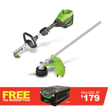 Load image into Gallery viewer, GREENWORKS 60V Pro Multi-Attachment Series String Trimmer Skin 2109007AU - FREE REDEMPTION KIT