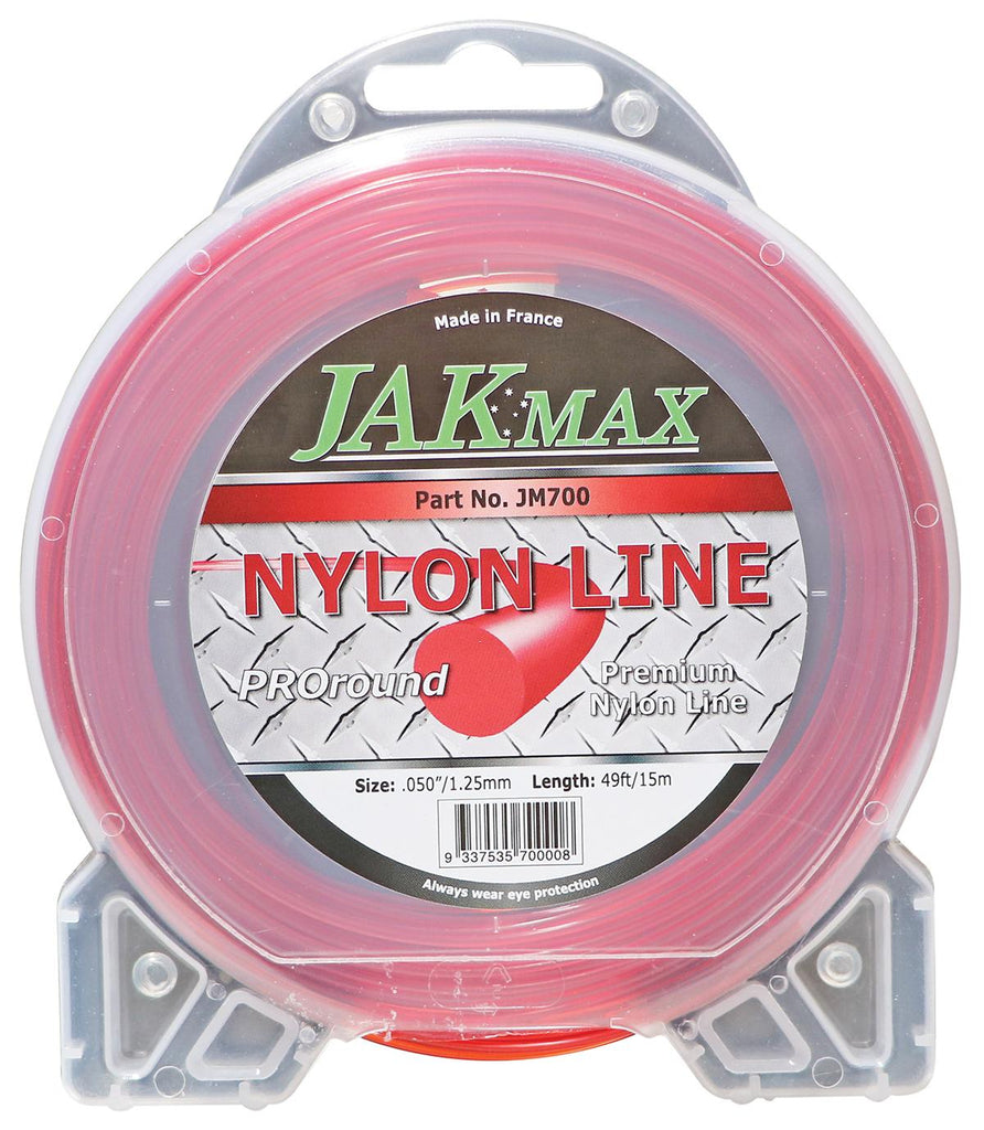 PowerMowers provides professional lawn & garden products that prioritises cutting-edge performance & user-safety. JakMax Pro-Round .050"/1.25mm Clamshell JM700