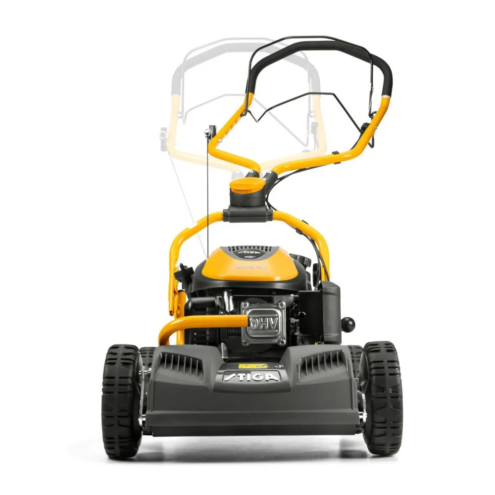 Stiga Multiclip 750 S 166cc Fulcrum Handle Self-Propelled Mulching Lawn Mower - 19" Cut