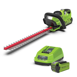 GREENWORKS 40V Hedge Trimmer 61cm (24″) 4.0Ah Battery & Charger Kit 2200907AU-Kit-4