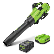 Load image into Gallery viewer, GREENWORKS 60V 630CFM Pro Axial Blower and 2.5Ah Battery Kit 2408807AU