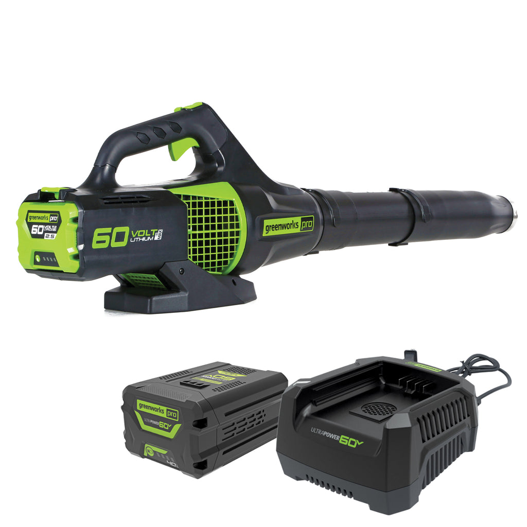 GREENWORKS 60V Pro Axial Blower 4.0Ah Battery & Charger Kit