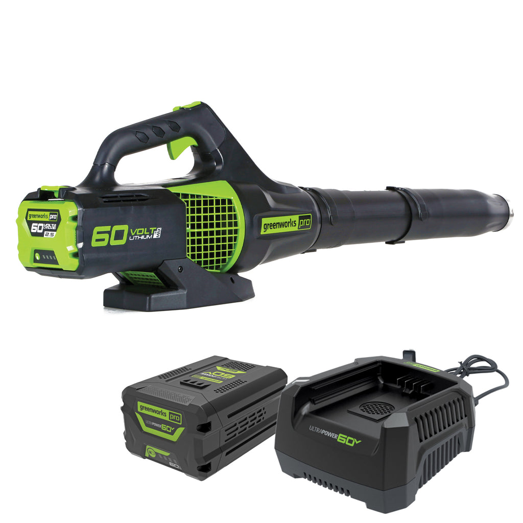 GREENWORKS 60V Pro Axial Blower 6.0Ah Battery & Charger Kit