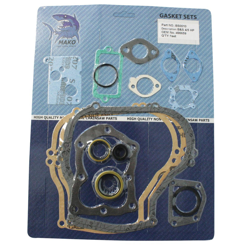 PowerMowers provides professional lawn & garden products that prioritises cutting-edge performance & user-safety. Briggs & Stratton 496659/297616 Gasket Set BS0010