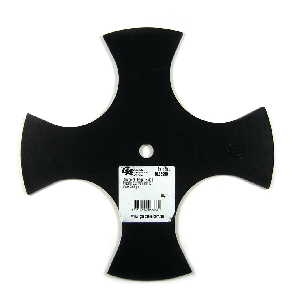 PowerMowers provides professional lawn & garden products that prioritises cutting-edge performance & user-safety. Universal/GA Edger Disc 9" 4-Tooth 1/2" Hole BLE5990
