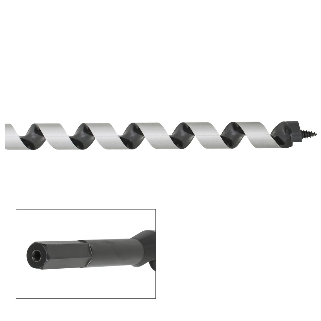 PowerMowers provides professional lawn & garden products that prioritises cutting-edge performance & user-safety. TOL996455 Wood Auger 1/2" x 12" (305mm) Length