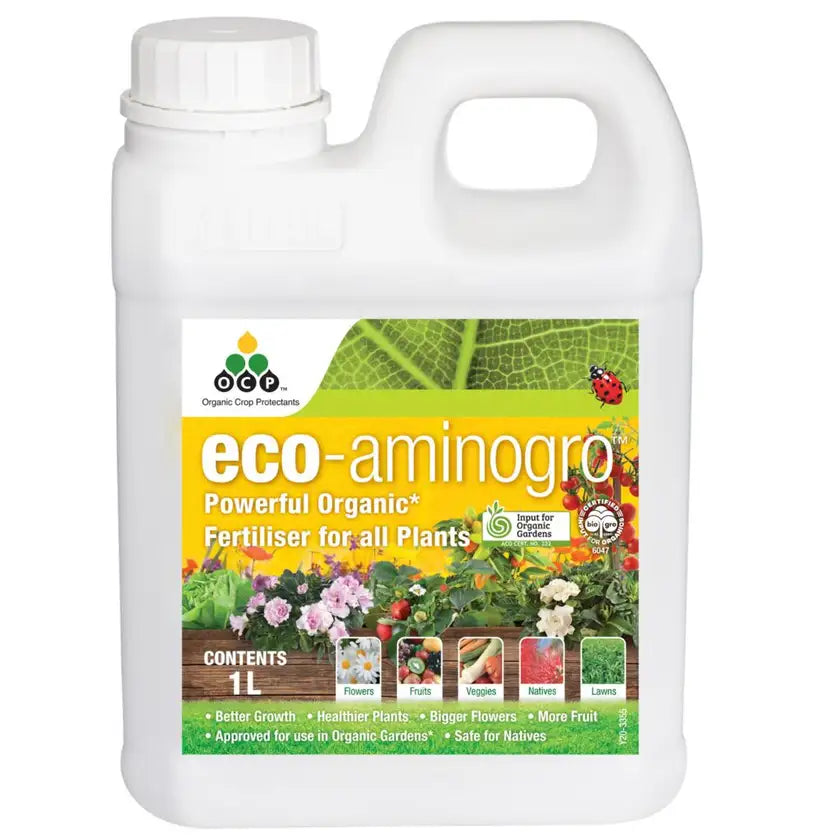 OCP Eco-Aminogro Concentrate Liquid Organic Fertiliser 1L 2581