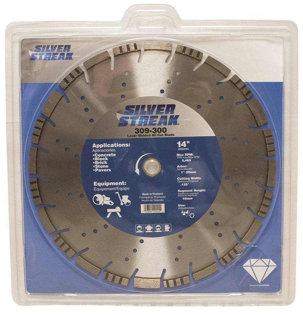 Arbor Laser Welded All Cut Blade 14"