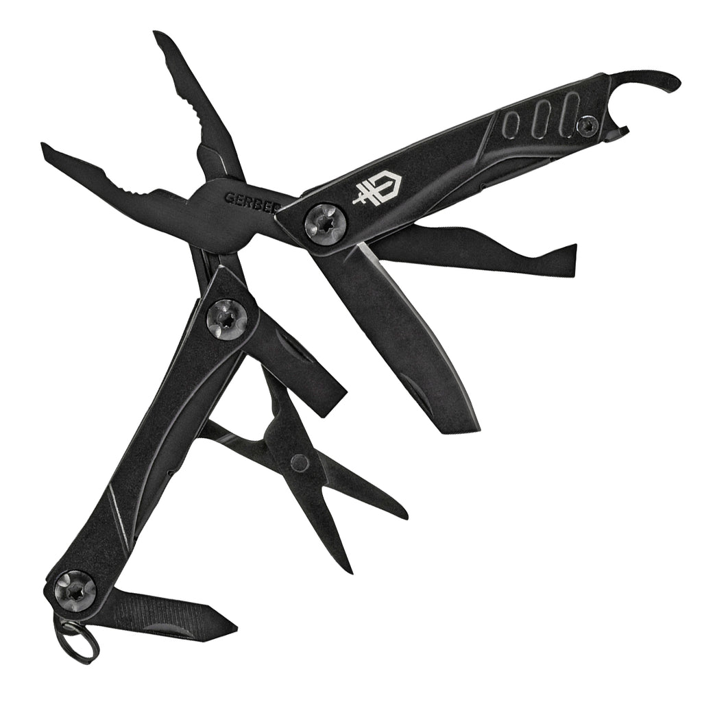 Dime Multi Tool Plier Scissors Knife Black 001134