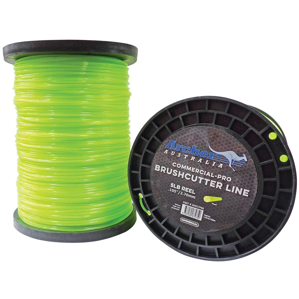 PowerMowers provides professional lawn & garden products that prioritises cutting-edge performance & user-safety. Archer Commercial-Pro Round Nylon Line 2.70mm/.105” 1181ft/360m 5lb Reel UKR27P50