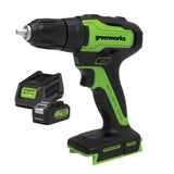 GREENWORKS 24V Brushless Drill 4.0Ah Battery & Charger Kit