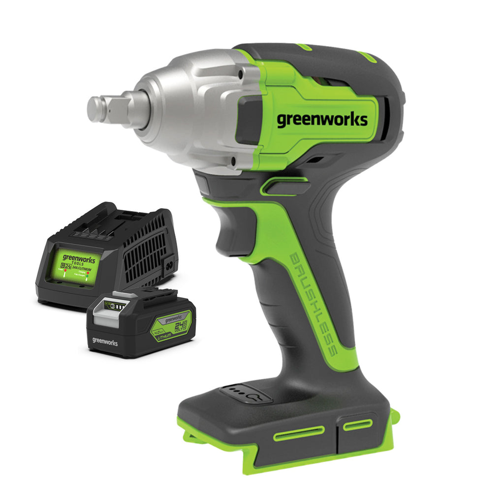 GREENWORKS Impact Wrench Kit