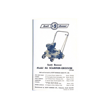 Load image into Gallery viewer, Scott Bonnar Model 46 Scarifier-Groover 6-Page Spare Parts List and Operating Instructions Leaflet