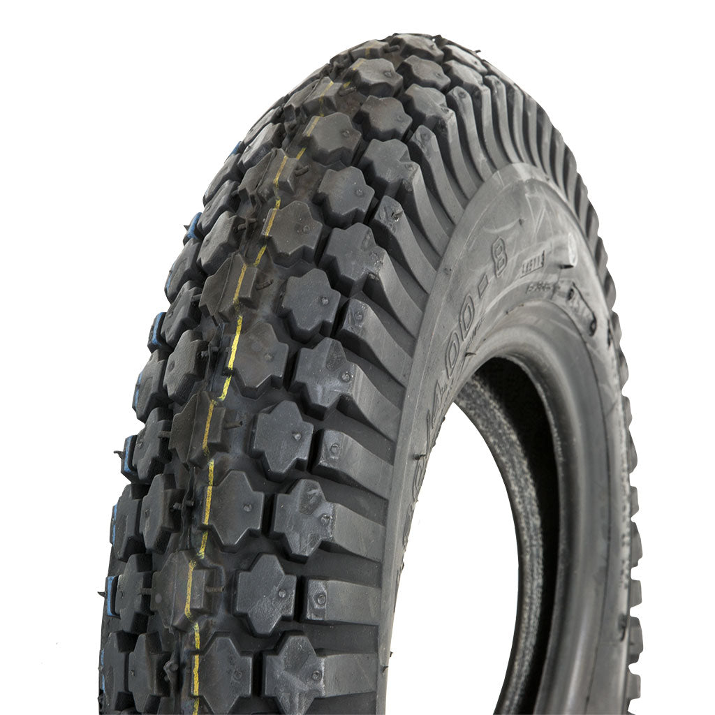 PowerMowers provides professional lawn & garden products that prioritises cutting-edge performance & user-safety. GA PTU1074 Tyre 4.80/4.00-8" Tube 480/400-8 Diamond Pattern 1073