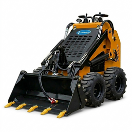 PowerMow DuraDrive Series 400W Wheeled Compact Utility Mini Skid Loader