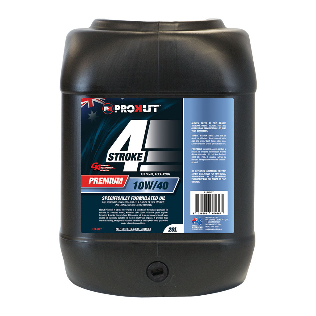 PowerMowers provides professional lawn & garden products that prioritises cutting-edge performance & user-safety. GA/PROKUT 10W/40 4-Stroke Engine Oil 20L LUB6127