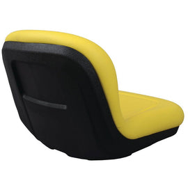 John Deere Multi-Fit Deluxe High Back Cushioned Waterproof Vinyl Ride-on Seat (Yellow) AM117680, AM131531