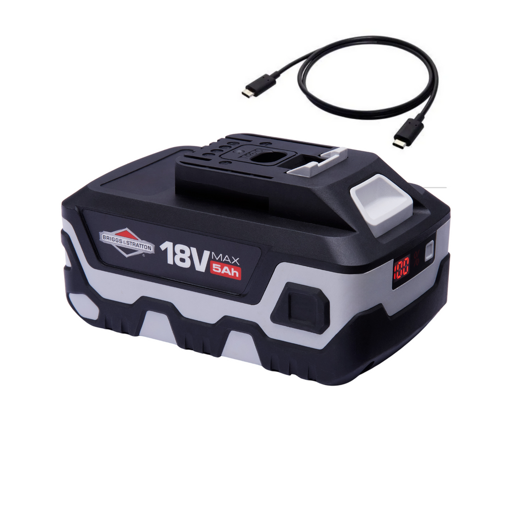 Briggs & Stratton/Victa 18V 5.0Ah USB-C Lithium-Ion Battery 1697601