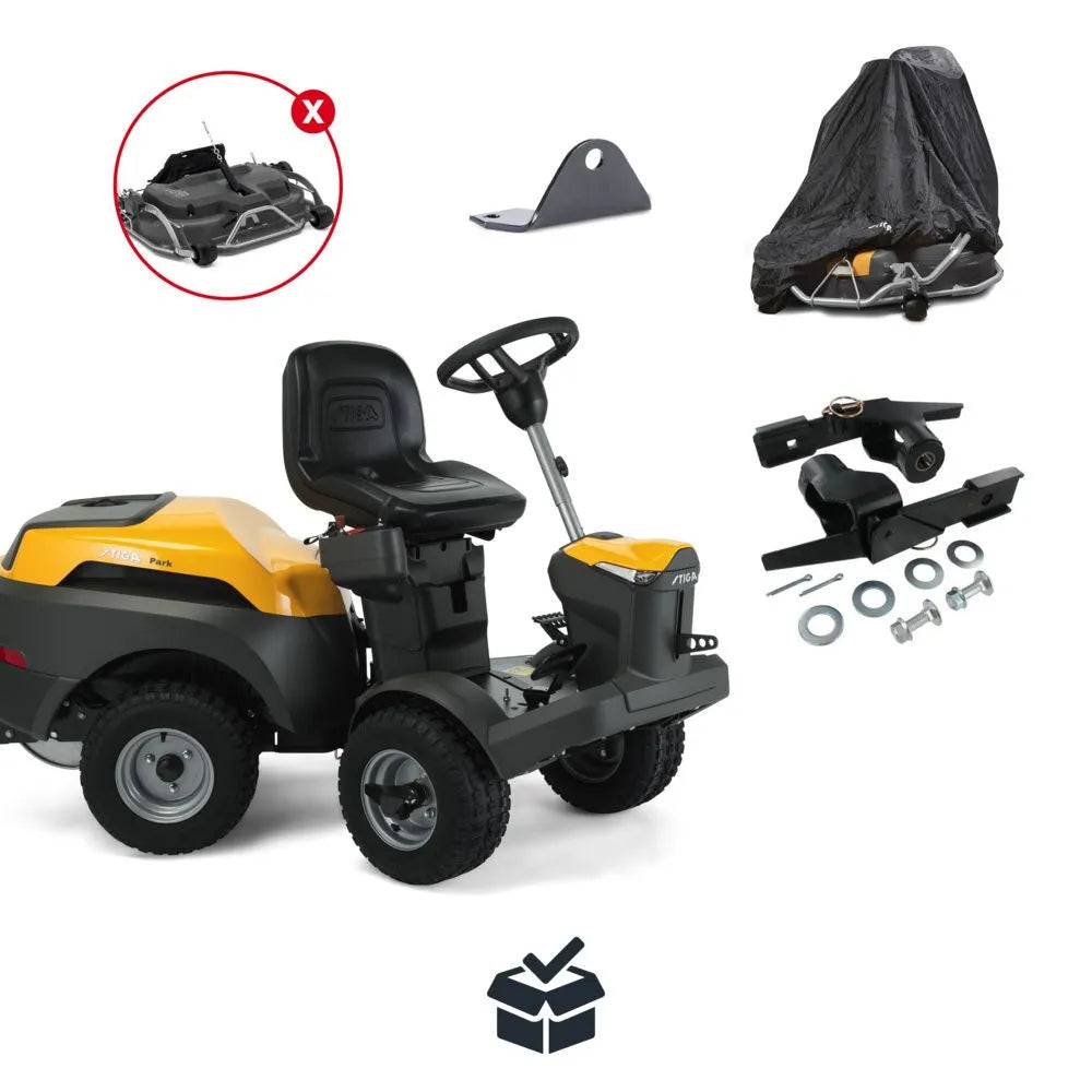 Stiga Park 500 W Front-Cut 586cc Ride-On Mower - 100cm Combi QPLUS Deck