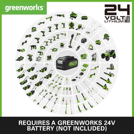GREENWORKS 24V Hedge Trimmer 57cm (22″) Skin 2200107AU