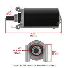 Load image into Gallery viewer, Kohler Confident/Courage Twin 10-Tooth Bendix Drive Electric Starter Motor 32 098 10S