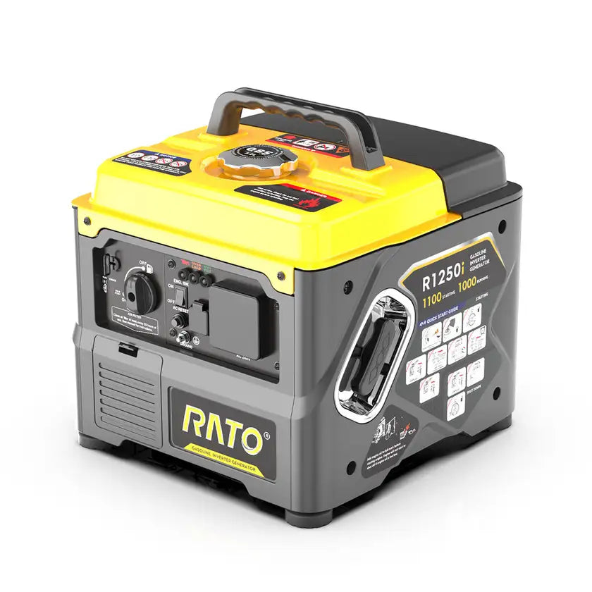 Rato 1.1kW Portable Compact Camping Silent Inverter Generator R1250i