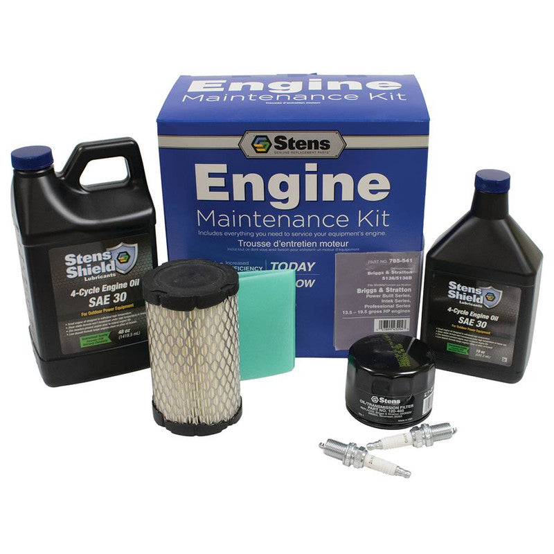 Briggs & Stratton Intek, Power Built, Professional Series 13.5-19.5hp Engine Filter-A/C Cartridge & Foam, Oil, Fuel & Plug Service Kit 785541