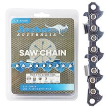 Load image into Gallery viewer, PowerMowers provides professional lawn &amp; garden products that prioritises cutting-edge performance &amp; user-safety. Archer Chain Loop Full Chisel 3/8&quot; .063&quot; 60DL FC-A-063-60DL