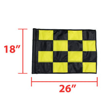 Load image into Gallery viewer, PowerMowers provides professional lawn &amp; garden products that prioritises cutting-edge performance &amp; user-safety. BG1008YE/BK-CHT Flag Checkered Tube Range