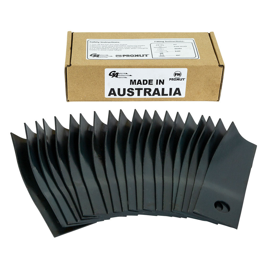 Honda/GA/Rover/Scott Bonnar BLD3645/K81/L1283/BLF6486/HRU192 Honda 4-7/8" Stepped Blade 19" Cut Pack Of 10 Pair VB4-000, VA3-K81