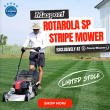 Load image into Gallery viewer, Masport Rotarola SP AL 163cc Self-Propelled Roller Stripe Lawn Mower - 18&quot; Cut 557960