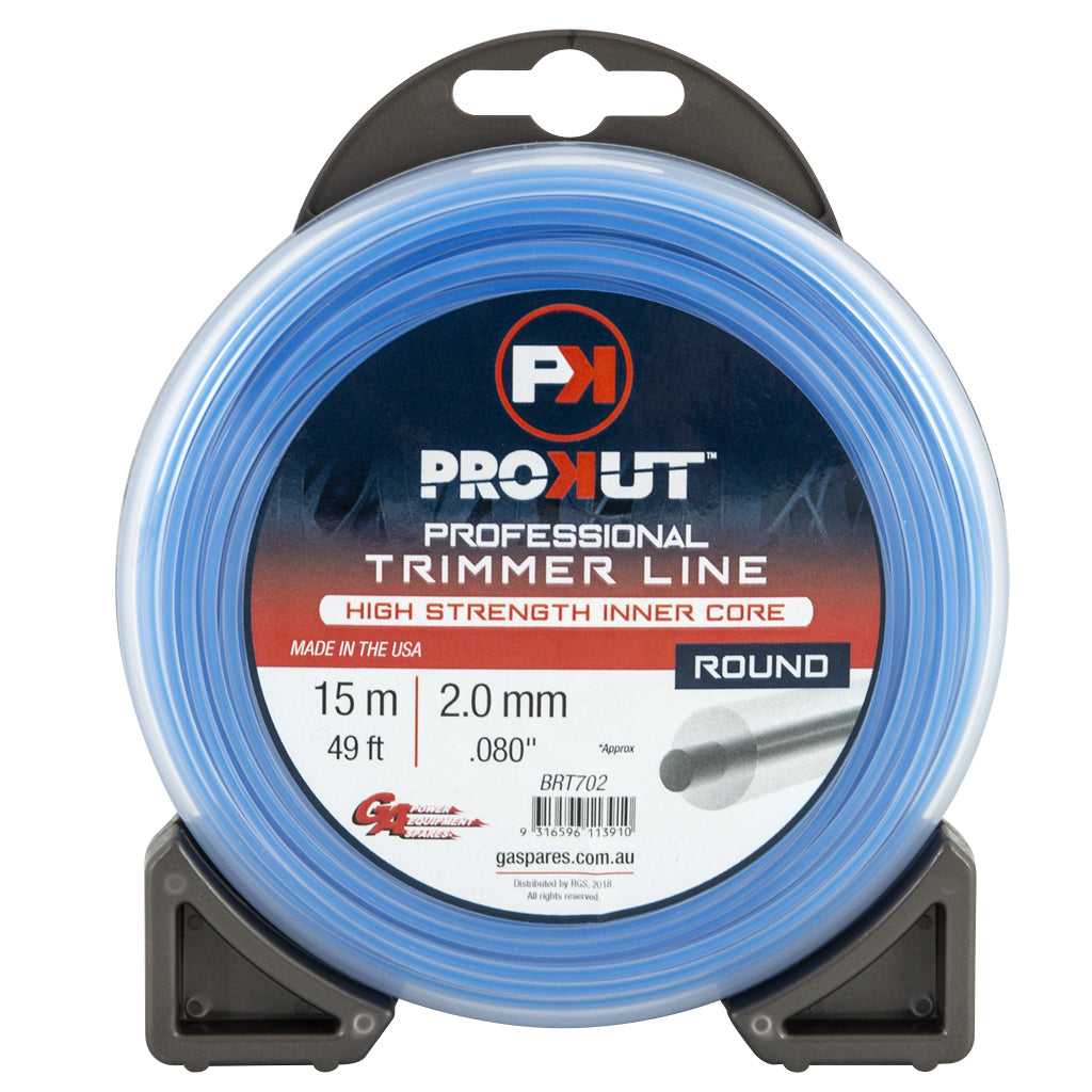 PROKUT/GA BRT702 Prokut Trimmer Line Round Blue .080 2.0Mm 49' 15M Teardrop s