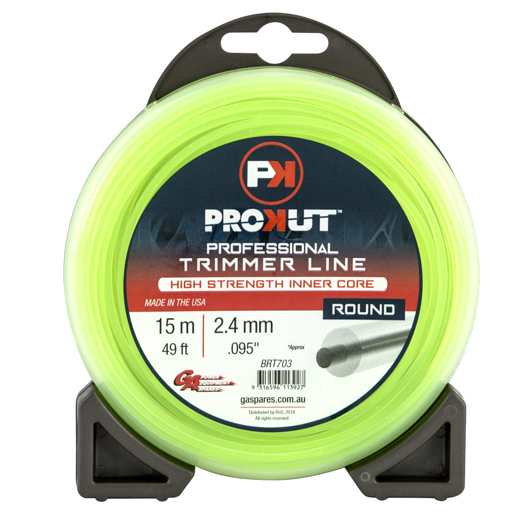 PROKUT/GA BRT703/OMK561483 Prokut Trimmer Line Round Green .095 2.4Mm 49' 15M Teardrop OMK561483