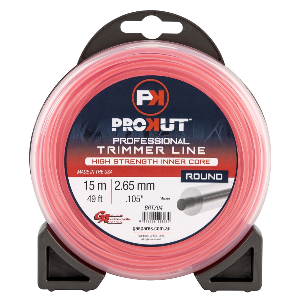 PROKUT/GA BRT704/OMK561490 Prokut Trimmer Line Round Pink .105 2.65Mm 49' 15M Teardrop OMK561490