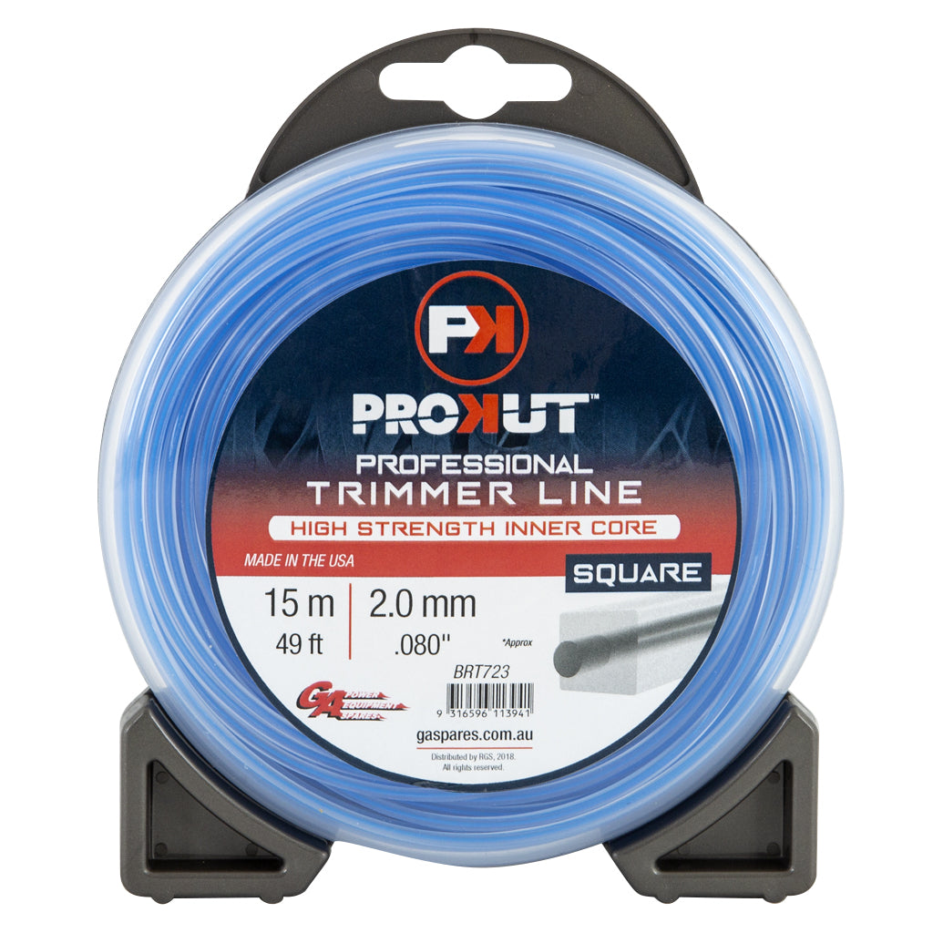 PROKUT/GA BRT723 Prokut Trimmer Line Square Blue .080 2.0Mm 49' 15M Teardrop s